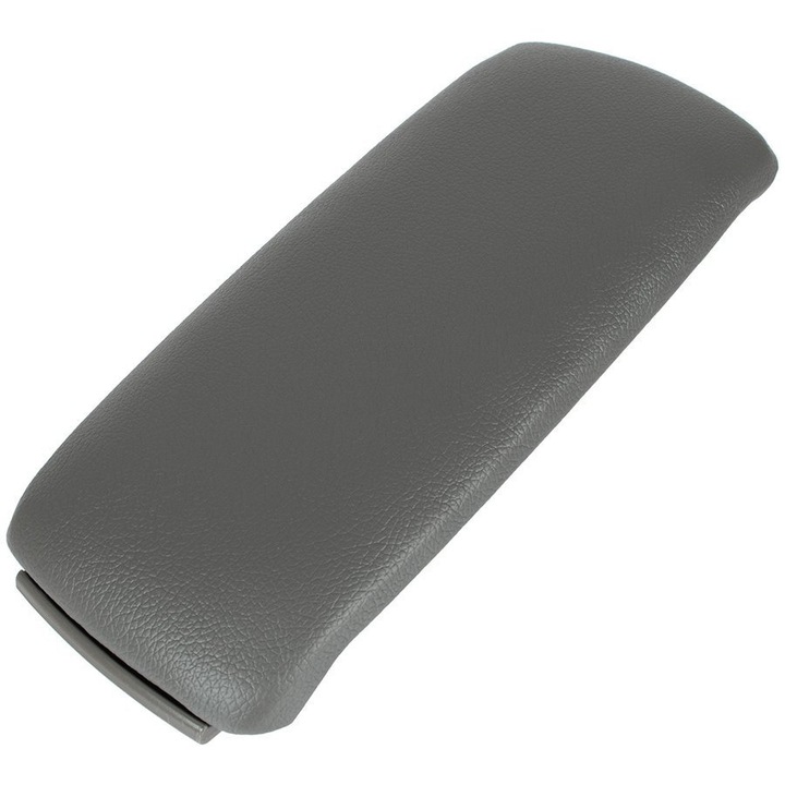 Подлакътник с бутон, MODECAR, сива еко кожа, за Audi A6 C5 1997-2005, Audi A4 B6 2000-2004, Audi A4 B7 2004-2008, Seat Exeo 2008-2013, тънки панти