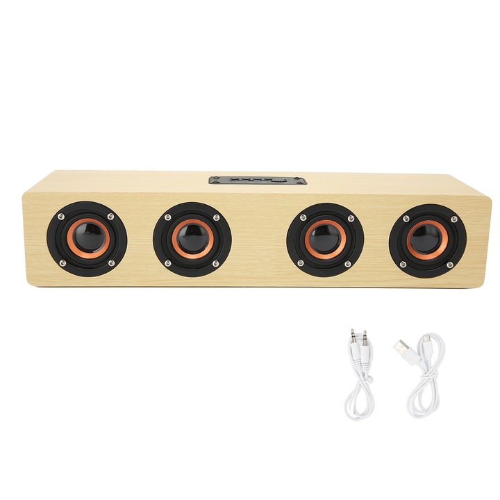 Boxa portabila Jormftte Bluetooth 5.0, subwoofer, 1200mAh, albastra