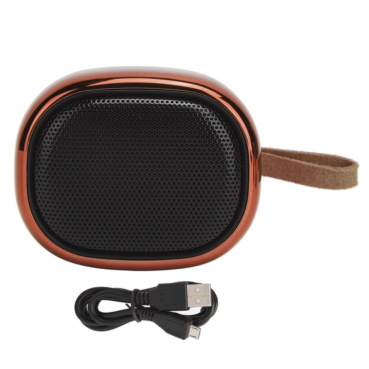 Boxa portabila Bluetooth Jormftte retro, design camera, roz, 3W, 900mAh