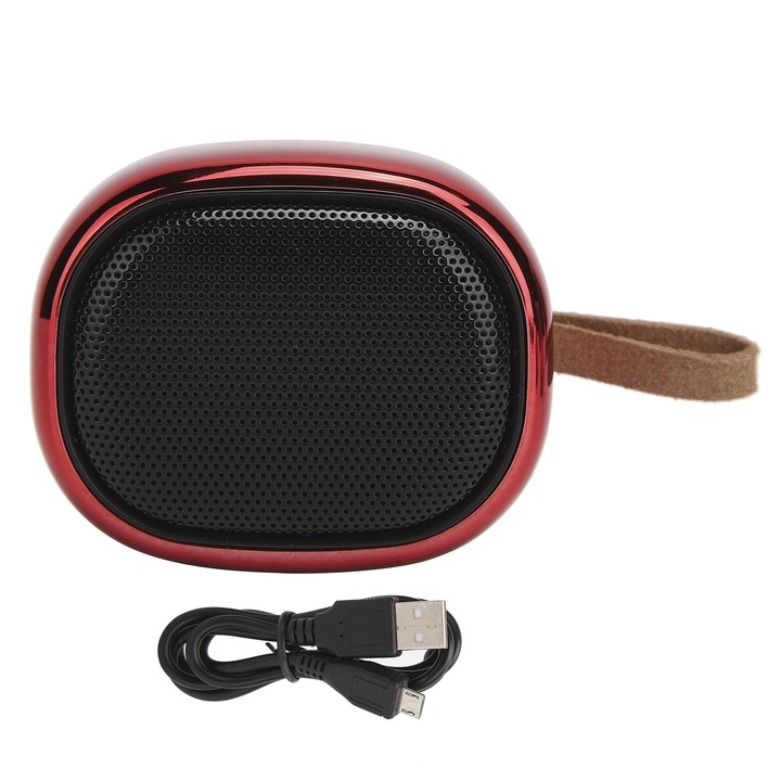 Boxa portabila Jormftte mini cartoon, forma robot, alb, bluetooth, subwoofer, pentru calatorii