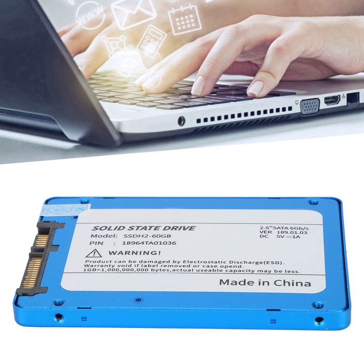 SSD, Jormftte 2,5 inch 1TB, SATA3, 300M/S scriere, 500M/S citire, albastru