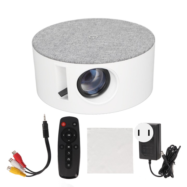 Jormftte T2 hordozható videoprojektor, 800x480, 30-100 hüvelyk, 45W, LED, 2xUSB, HDMI, AV, 3.5mm