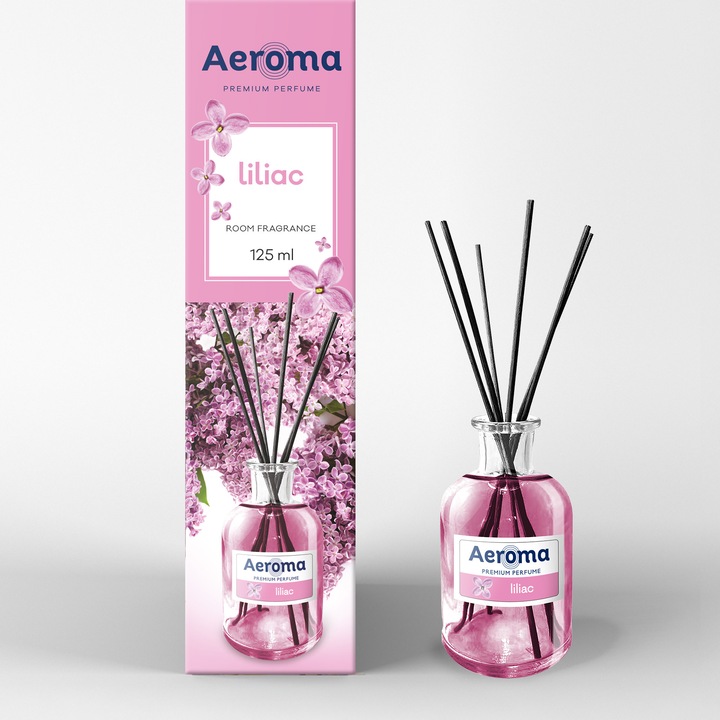 Odorizant REED DIFFUSER MAINSTREAM AEROMA 125ml, Liliac 125 ml