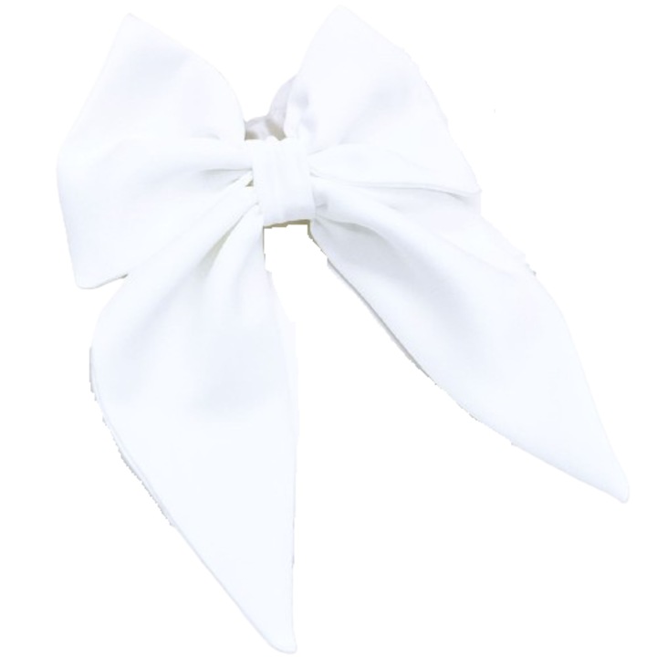 Fundita pentru dezgatit mireasa, tafta alba, lucrata manual, 20 x 14 cm, Madamme Bijoux