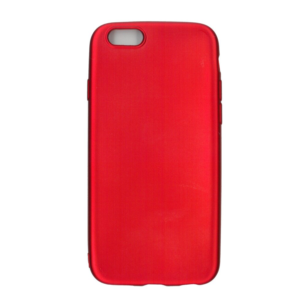 Husa din silicon mat Eurocell pentru iPhone 6/6S, rosu