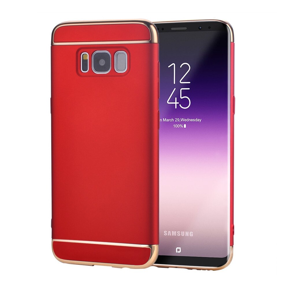 Husa carcasa 3in1 Electroplating pentru Samsung Galaxy S8 plus, rosu