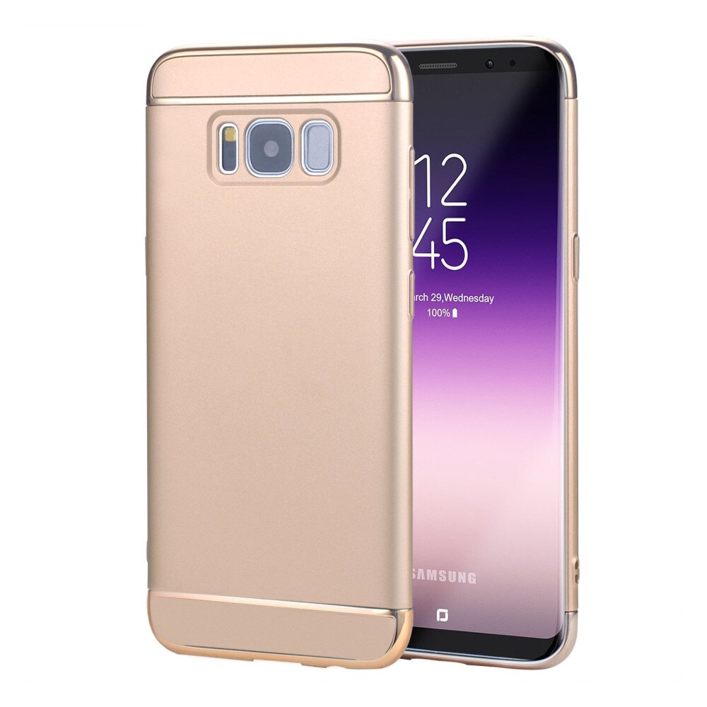 Husa carcasa 3in1 Electroplating pentru Samsung Galaxy S8 plus, auriu