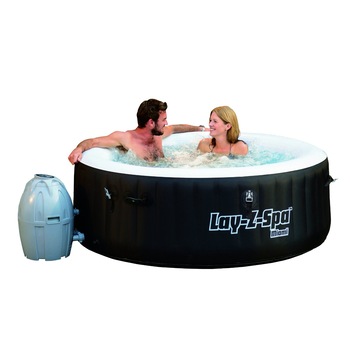 Minipiscina cu hidromasaj Lay-Z-Spa Miami, Bestway, 180 x 65 cm, gonflabila, portabila, cu incalzire, HMC 009 Minipiscina cu hidromasaj Lay-Z-Spa Miami, Bestway, 180 x 65 cm, gonflabila, portabila, cu incalzire, HMC 009