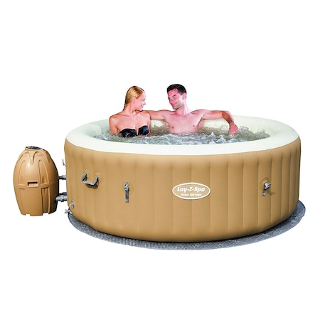 Jacuzzi cu hidromasaj Lay-Z-Spa, 196x71 cm Palm Springs, Bestway, gonflabila, portabila, cu incalzire, 4 persoane, HMC 010
