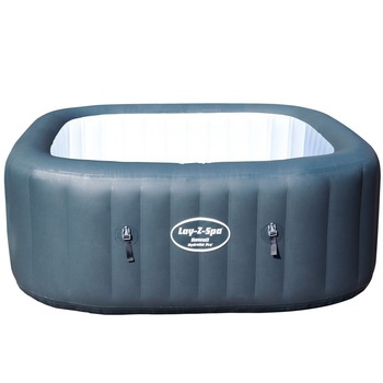 Minipiscina cu hidromasaj Lay-Z-Spa, 196x71 cm Hawaii, 180 x 180 x 71 cm, gonflabila, portabila, cu folii de protectie, HMC 014 Minipiscina cu hidromasaj Lay-Z-Spa, 196x71 cm Hawaii, 180 x 180 x 71 cm, gonflabila, portabila, cu folii de protectie, HMC 014