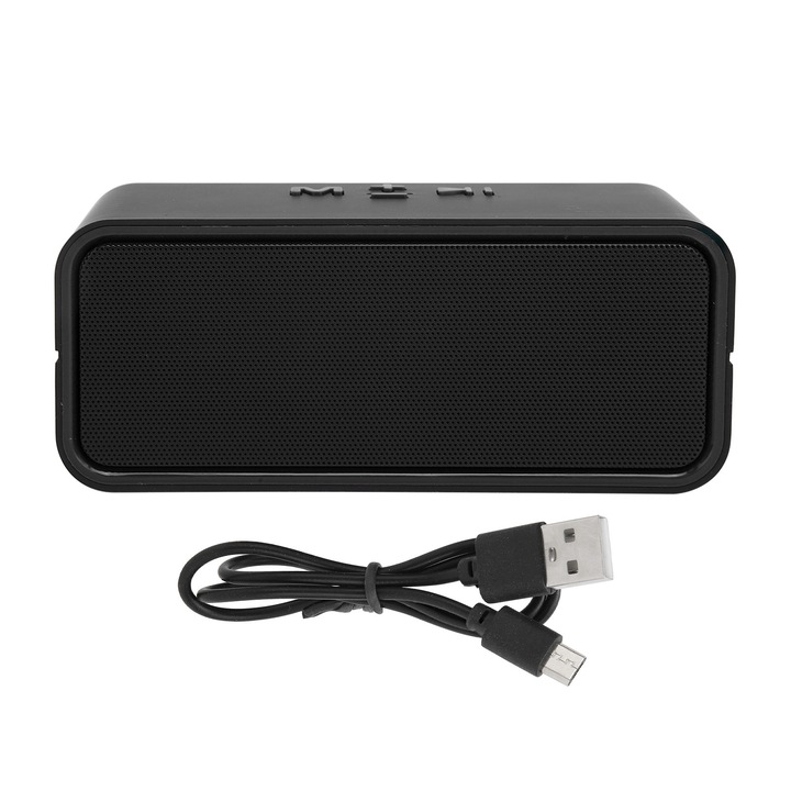 Boxa portabila Jormftte SZ-L801 Bluetooth 5.0, 3W, zinc, neagra