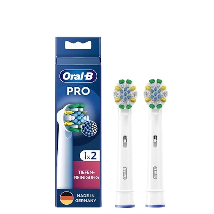 2 db Oral-B EB25RX Floss Action fej készlet, fehér, elektromos fogkefékhez