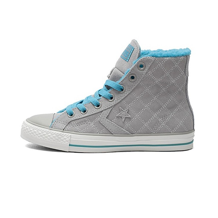 Converse, Star Player HI Stone - 87697, Gri | Albastru, 38