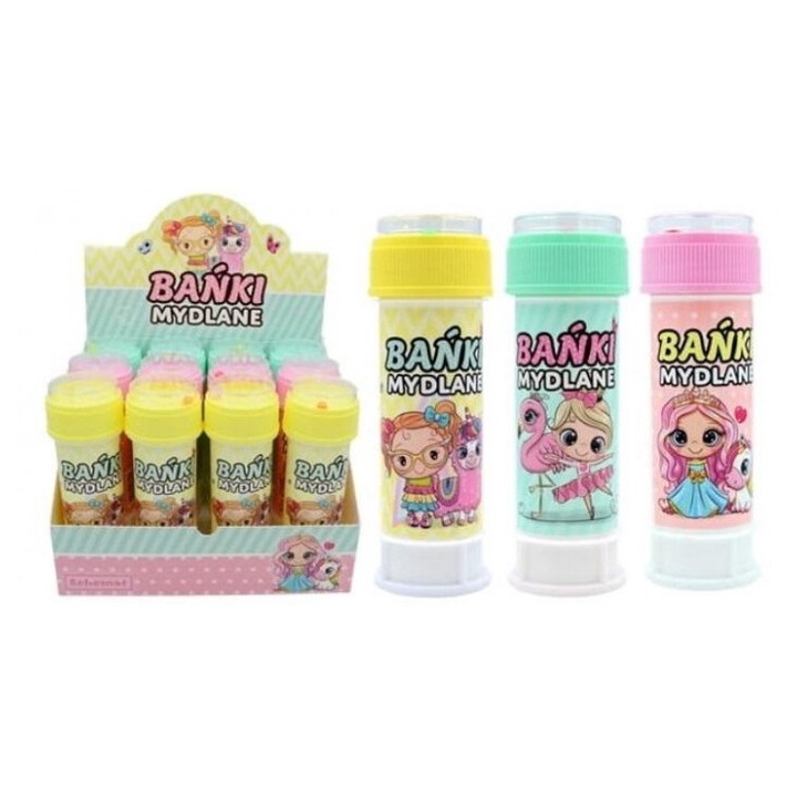 Set 12 baloane de sapun 60m, Schemat, multicolor, 163x129mm