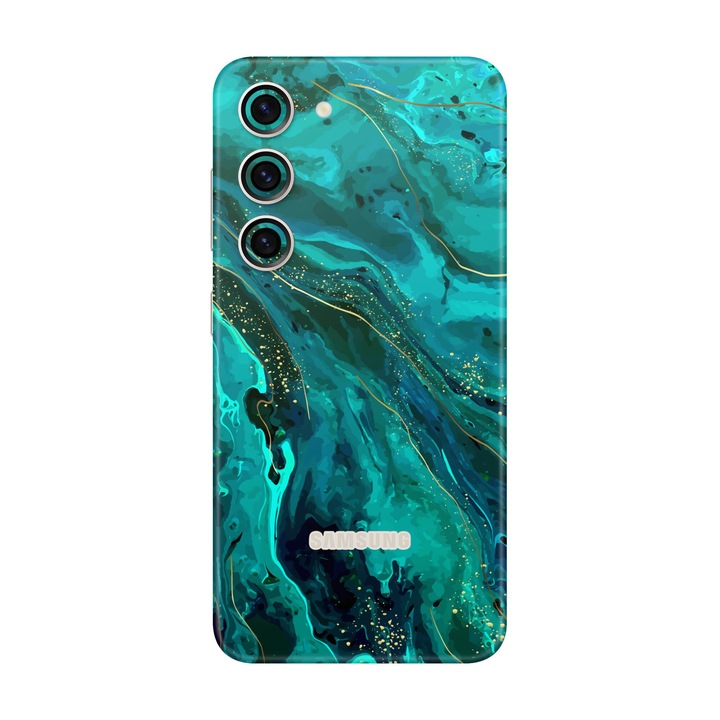 Folie de protectie pentru Samsung Galaxy S23 FE, Colectia Signature, Skin Spate cu laterale unite, Celestial Lagoon