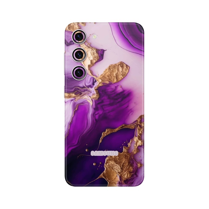 Folie de protectie pentru Samsung Galaxy S23, Colectia Signature, Skin Spate cu laterale unite, Amethyst Dream