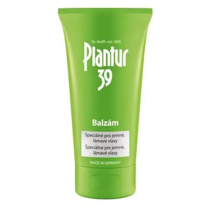 Balsam de par, PLANTUR, 39 Pro Jemne, Pentru par matur, Biotina si Cafeina, 150 ml