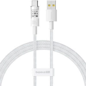Cablu de date si incarcare Baseus - Data Cable Gem USB la USB Type-C Super Fast Charging 100W 2m - alb