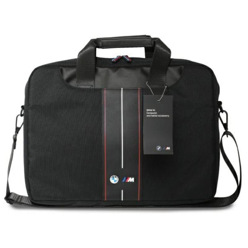 Geanta laptop BMW, nylon, 16", rosu, ecologica