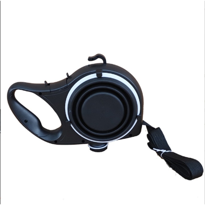 Мултифункционална каишка 5 в 1 за кучета, с вграден съд за вода, стойка за пазаруване, купа за храна и вода и дозатор за тоалетна чанта, Цялостното решение за разходки с вашия домашен любимец