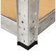 Raft de depozitare coltar - 180 x 90 x 40 cm - 5 rafturi - AGA MR4604