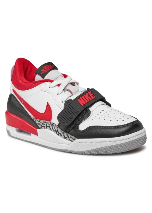 Pantofi sport pentru barbati Nike Air Jordan Legacy 312 Low, piele naturala, rosu/alb