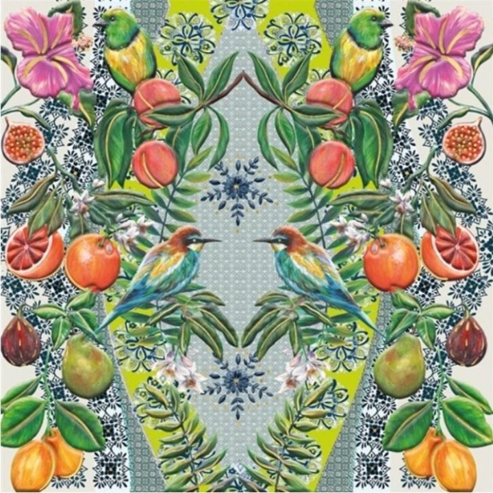 Karnet kwadrat cu coperta Med Medley, Museums & Galleries, 163x163mm, folie