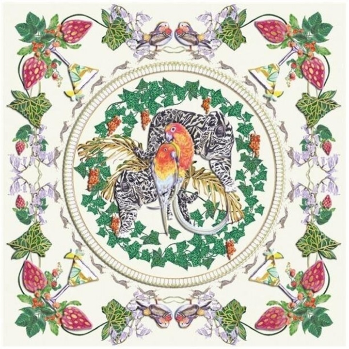 Karnet kwadrat Lovebirds, Museums & Galleries, 163x163mm, cu coperta