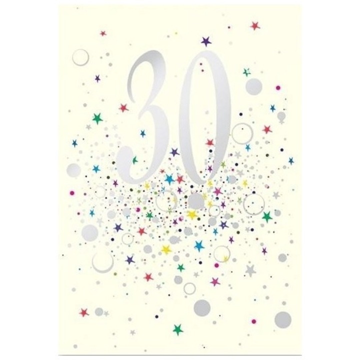 Karnet B6 cu coperta Urodziny 30, Museums & Galleries, 175x125mm, folie