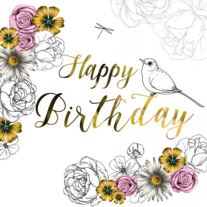 Karnet Swarovski CL1403, felicitari, flori, 155x155mm, Clear Creations