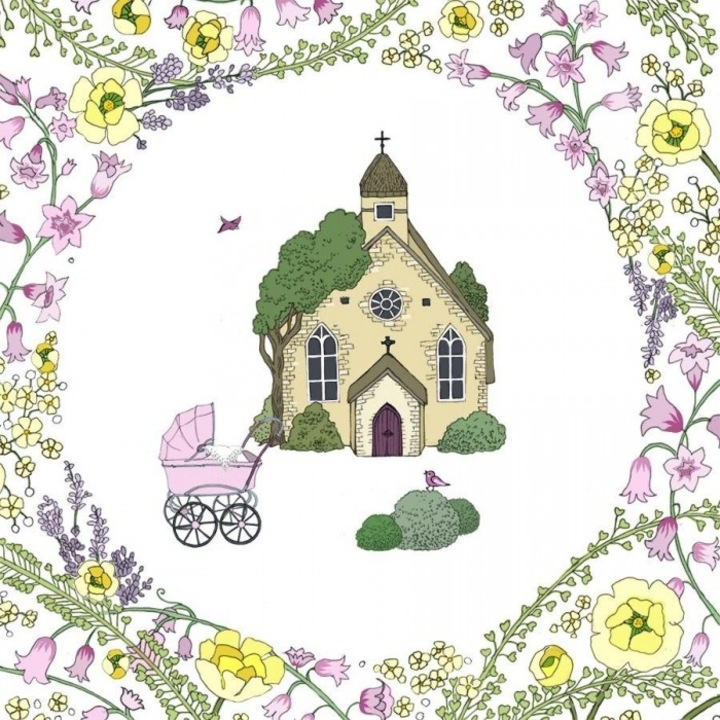 Karnet Swarovski CL2406, fara text, 155x155x2 mm, Clear Creations