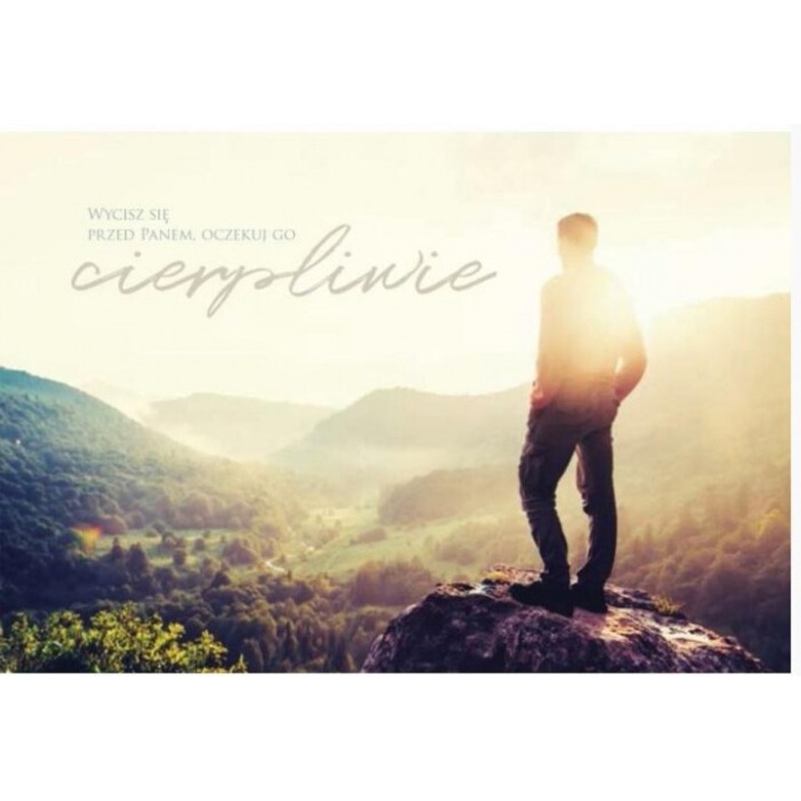 Kartka skladana - Wycisz sie, Szaron, 165x115mm, 2018