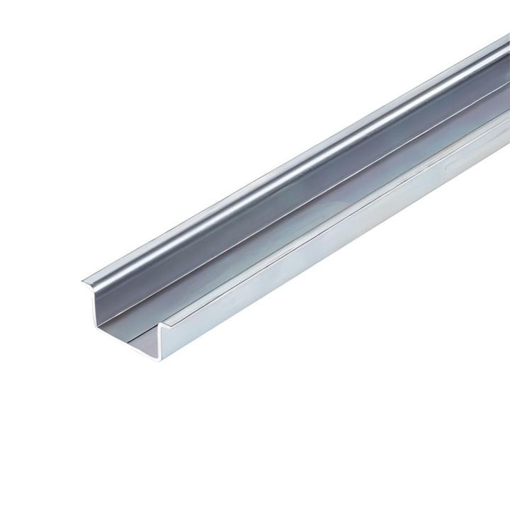 Bara colectoare Weidmuller TS 35X15 2M/ST/ZN, tip DIN, otel, solida, galvanizata si pasivata, 35 x 15 mm, 1 m, 2 bucati