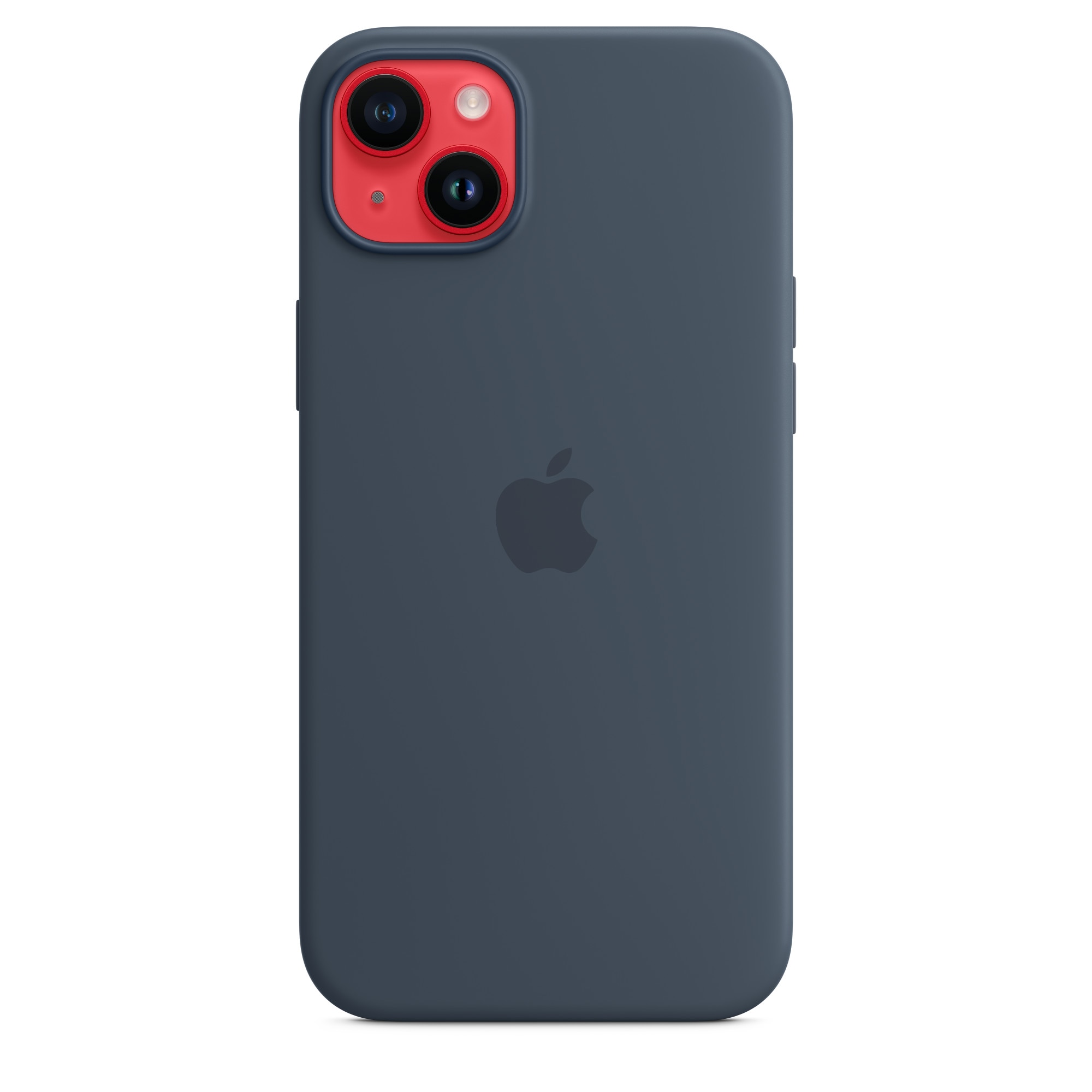 Husa de protectie Apple Silicone Case with MagSafe pentru iPhone 14 Plus, Storm Blue