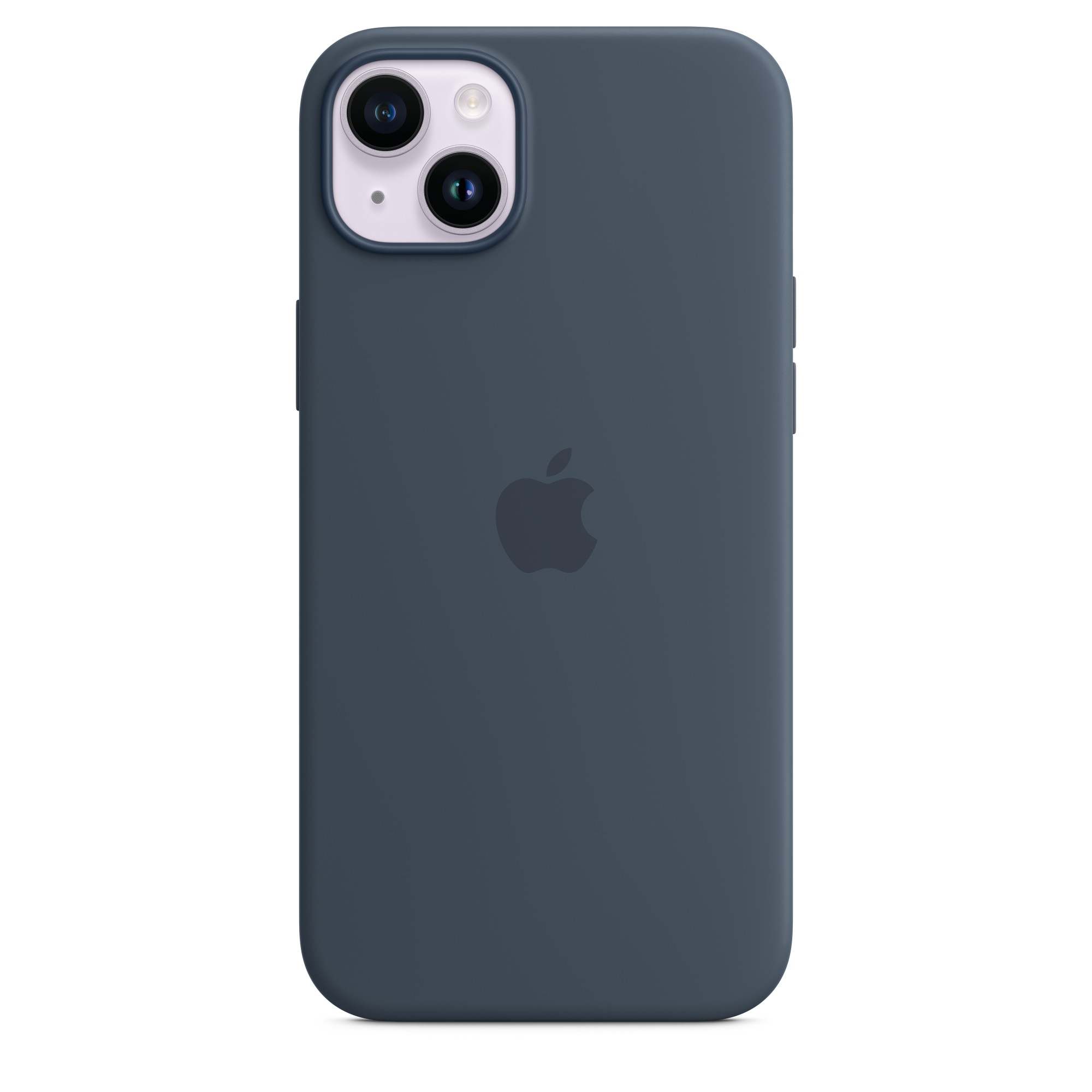Husa de protectie Apple Silicone Case with MagSafe pentru iPhone 14 Plus, Storm Blue