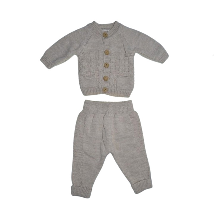 Compleu 2 piese pantaloni si cardigan pentru baieti Mini Junior CMP-304, Bej 114723