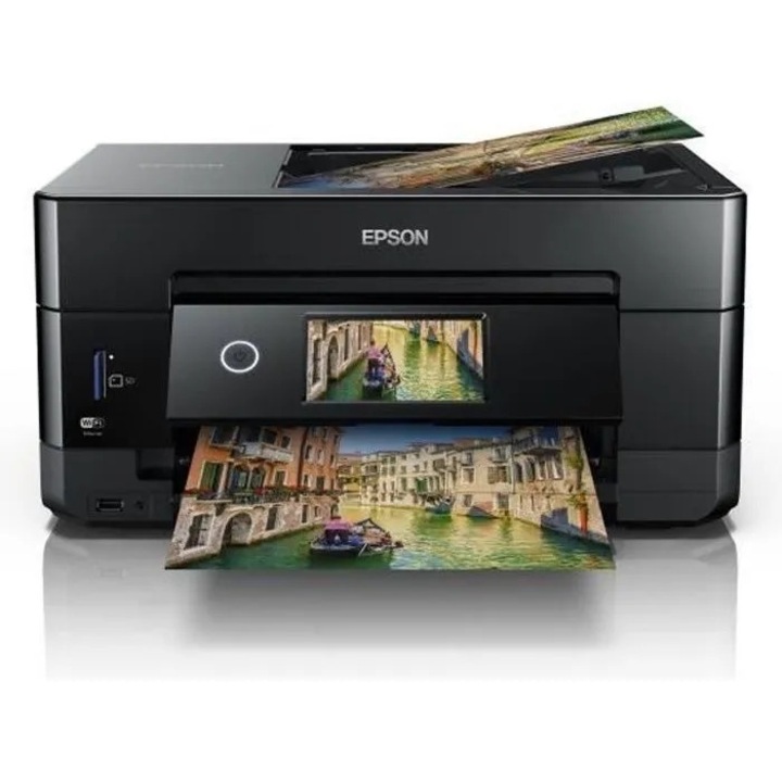 Imprimanta EPSON XP-7100, multifunctional, alb-negru, color, dimensiuni compacte