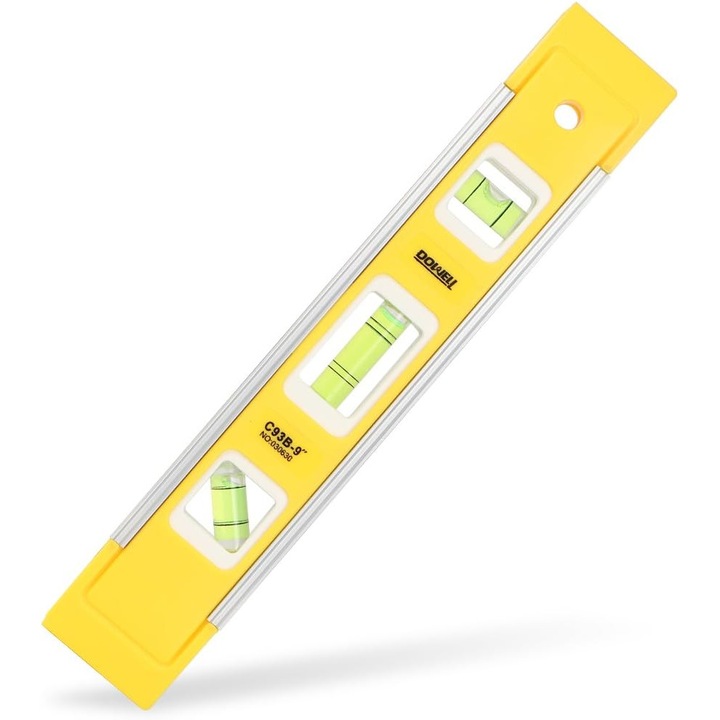 Nivel cutie magnetica de 9 inchi Nivel torpila, 3 bule diferite/45°/90°/180° Masurand nivelul torpilei rezistent la socuri