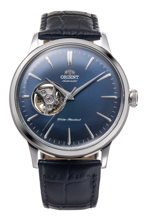 ORIENT, Ceas mecanic Classic Bambino, Argintiu, Bleumarin, Albastru inchis