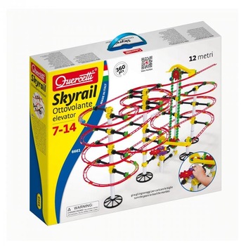 Joc Skyrail Roller Coaster cu elevator 12 m Quercetti Joc Skyrail Roller Coaster cu elevator 12 m Quercetti