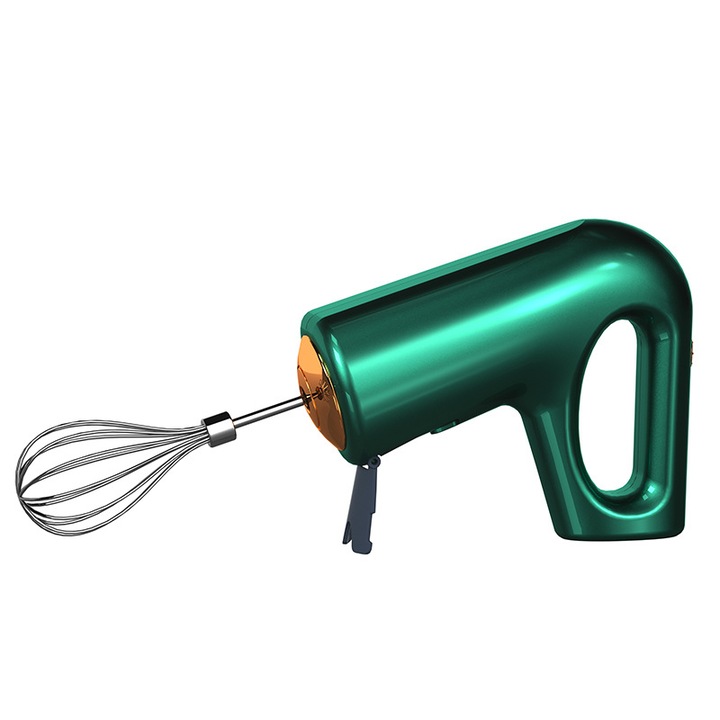 Mixer automat fara fir, 4 viteze, bici, coacere tort crema, reincarcabil acasa, compact si portabil, gama lunga, aspect frumos, putere puternica, verde