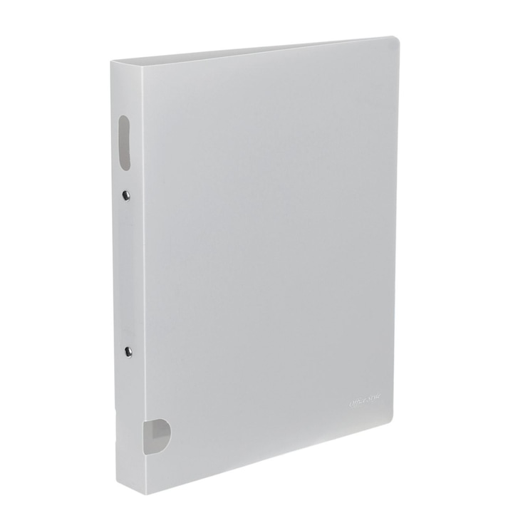Рафт за книги A4, Soft Touch, 2 ринга, сив, пластмаса