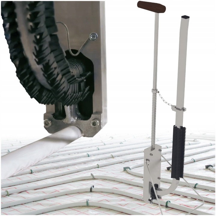 Instrument de fixare tevi PEX, Tia Accesorii, otel/aluminiu, 90x25.5x10 cm, 2.5kg, gri/negru