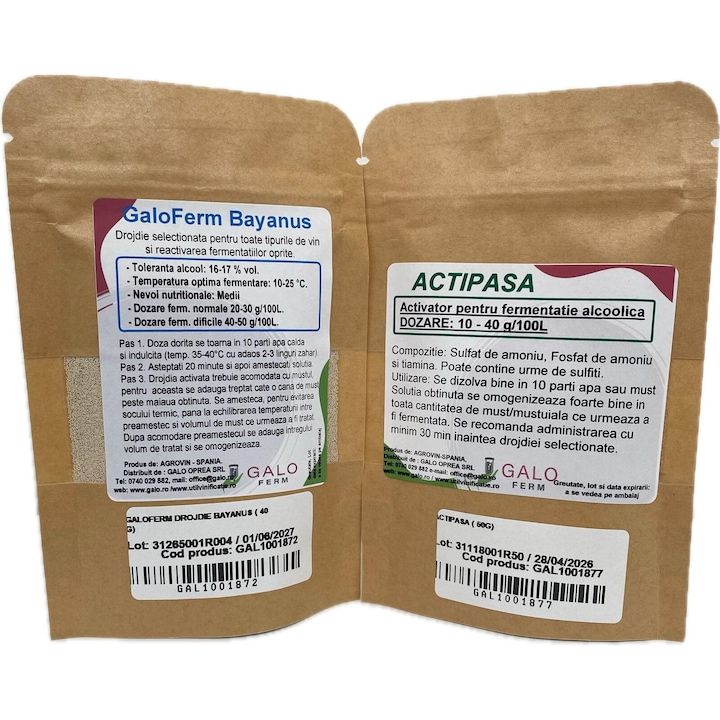 Pachet vinificatie 100L reactivare fermentatie oprita VIN
