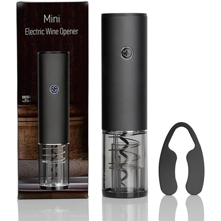 Elektromos dugóhúzó ajándékkészlet 2 az 1-ben, fóliavágóval, USB tápellátással, alumínium, 80 palack, többszínű