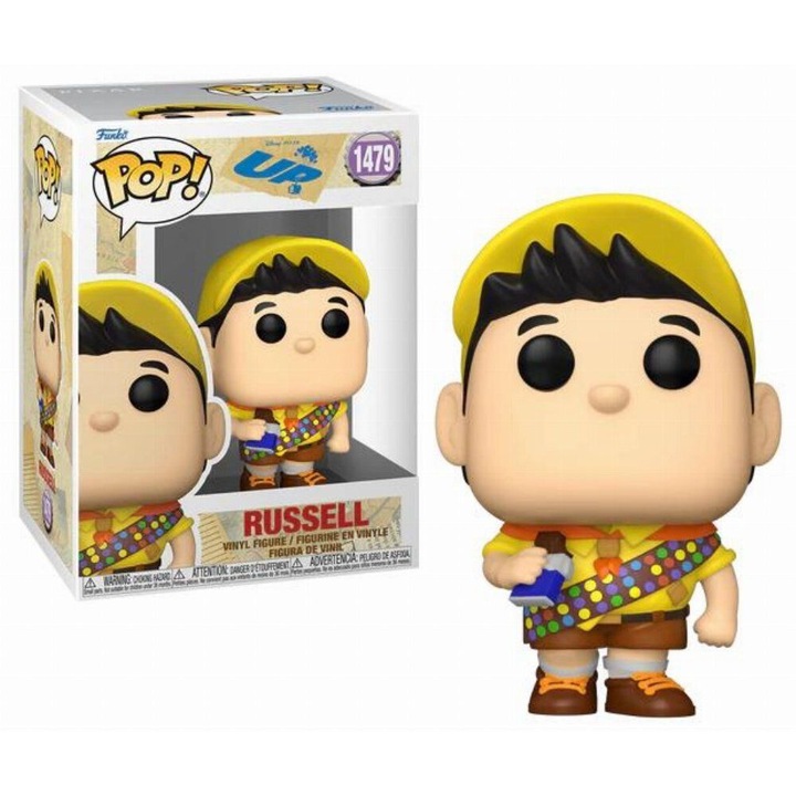 Figurina Funko Pop! Disney: UP - Russell #1479, vinil, multicolor