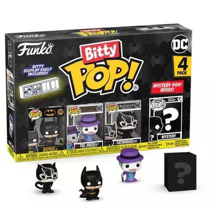 Set figurine Funko Bitty Pop! 4-Pack DC: Batman 85th, vinil