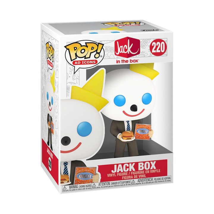 Figurina Funko Pop! Ad Icons: Jack In the Box - Jack Box (cu MCA) #220