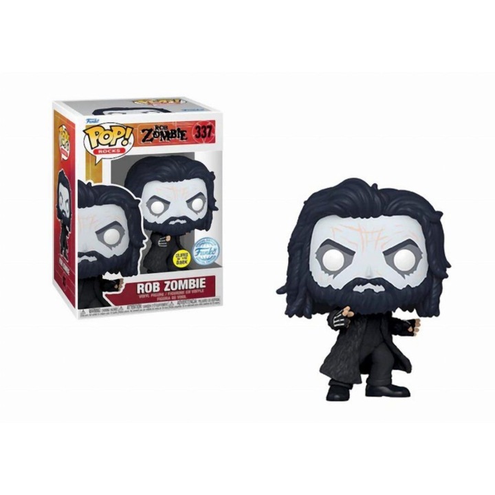 Figurina Funko Pop! Rocks, Rob Zombie, editie speciala, straluceste in intuneric, 5 ani