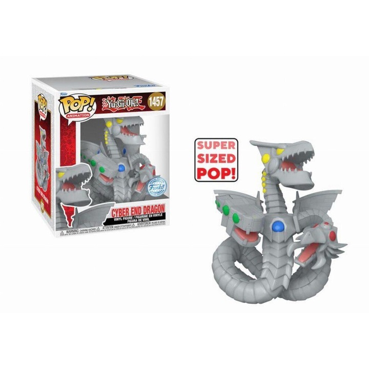 Figurina Funko Pop! Yu-Gi-Oh - Cyber End Dragon, exclusiv Gamestop, 5 ani, pentru baieti